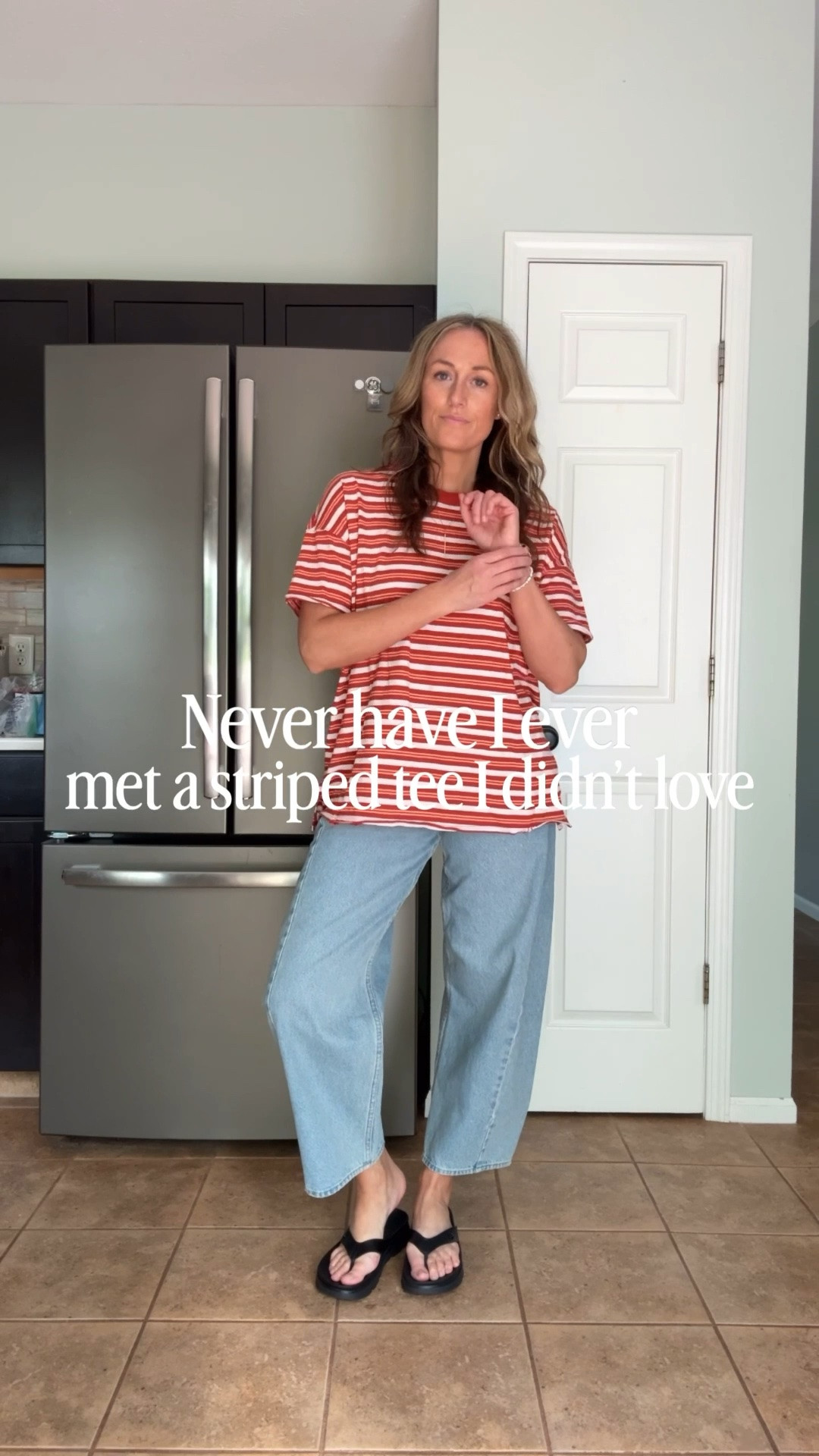 5/28/26 ✨ Tee is a small. Jeans are a 4 long.

Everyday outfits. Easy outfits. Easy outfit ideas. Neutral basics. Spring outfits. Spring outfit idea. Casual outfits. Basic mom outfit. Casual outfit idea. Casual outfit. Everyday outfit. Mom outfit. Street style. Casual mom outfit. Amazon fashion. Sports mom outfits. Sports mom outfit idea.

#LTKootd #LTKmomlife #LTKOver40