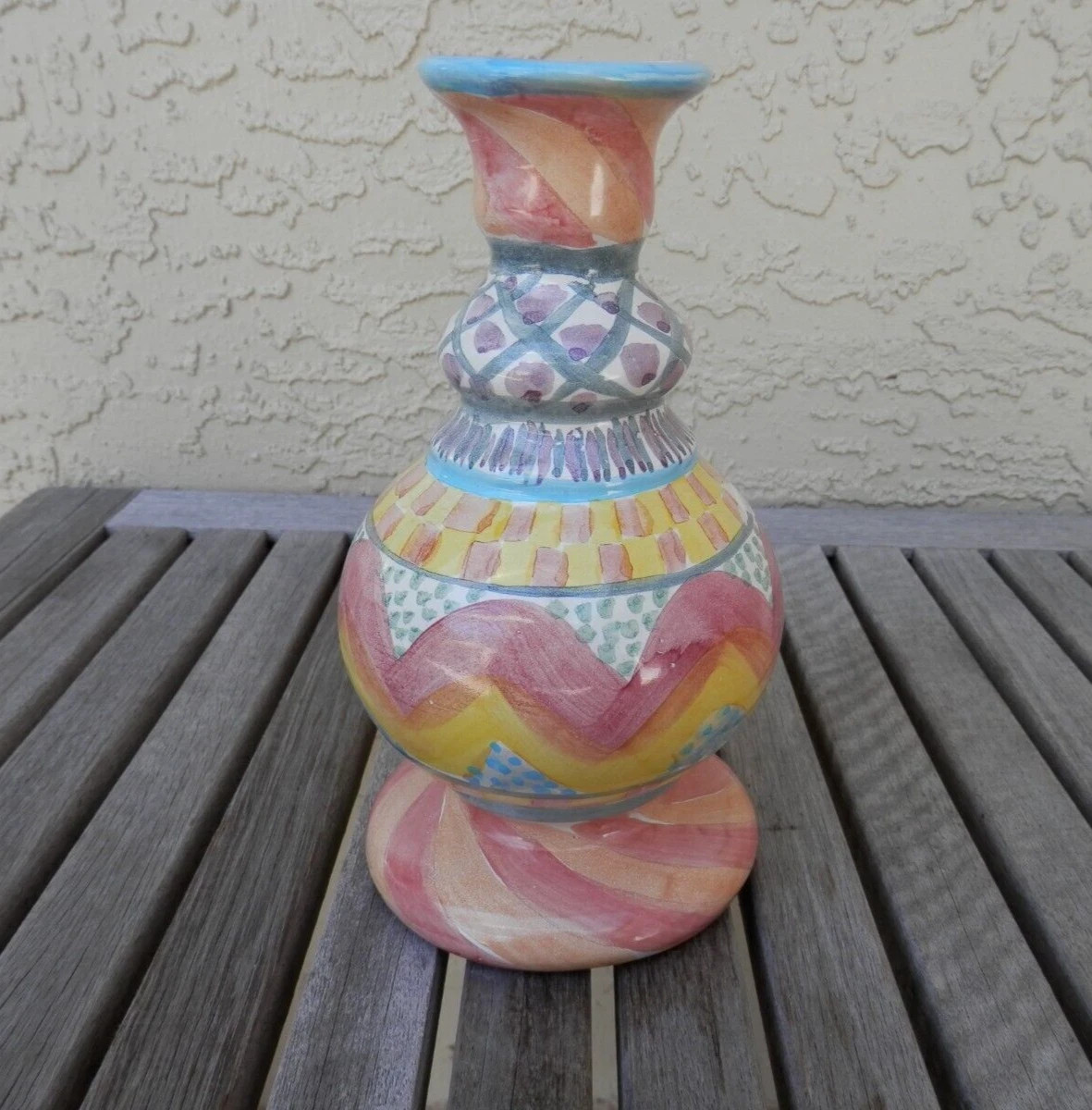 Mackenzie-Childs Keukenhof Flower Bud Vase 7 3/8"  Free Shipping | eBay US