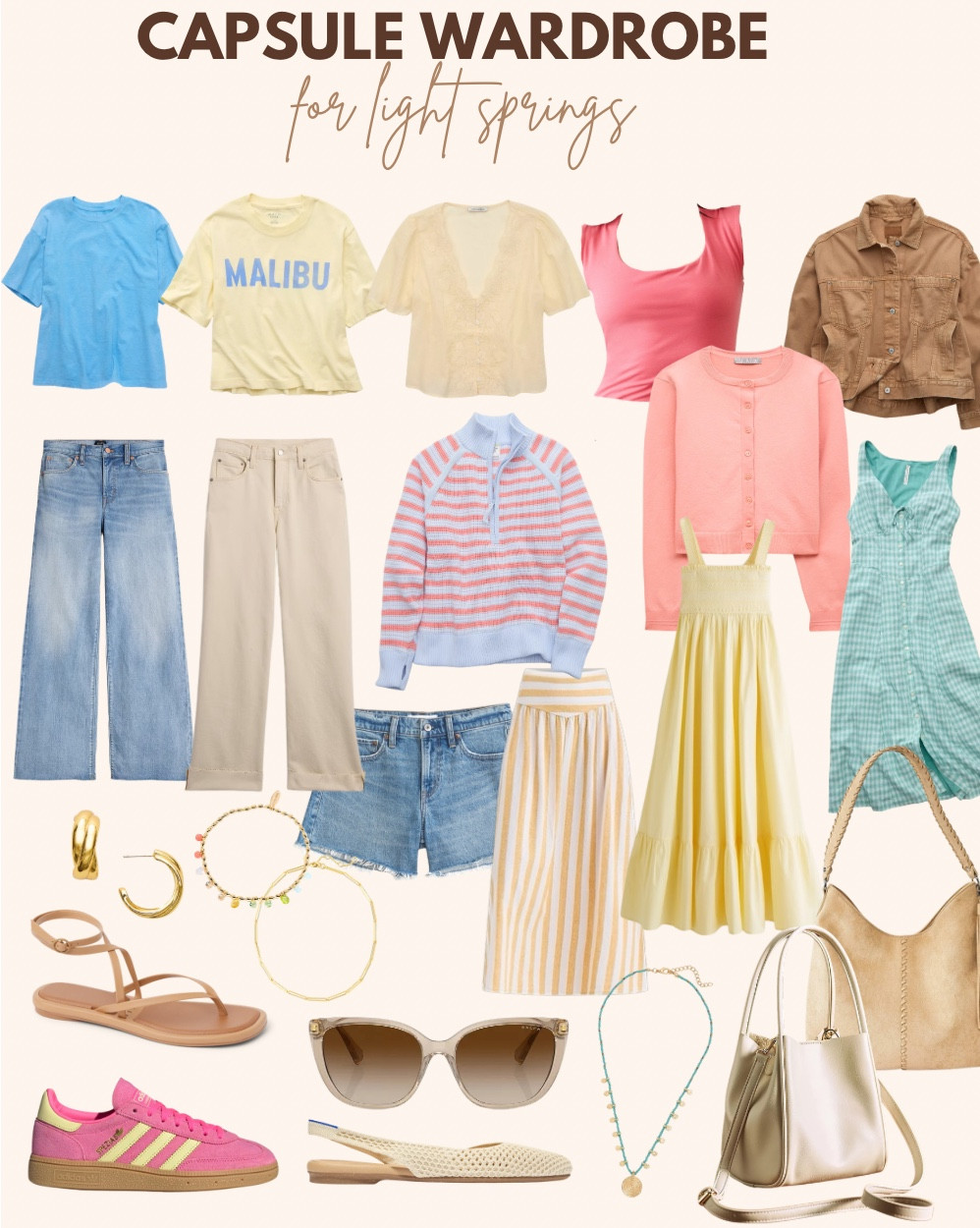 Capsule Wardrobe for Light Springs  

#LTKSeasonal #LTKOver40 #LTKMidsize