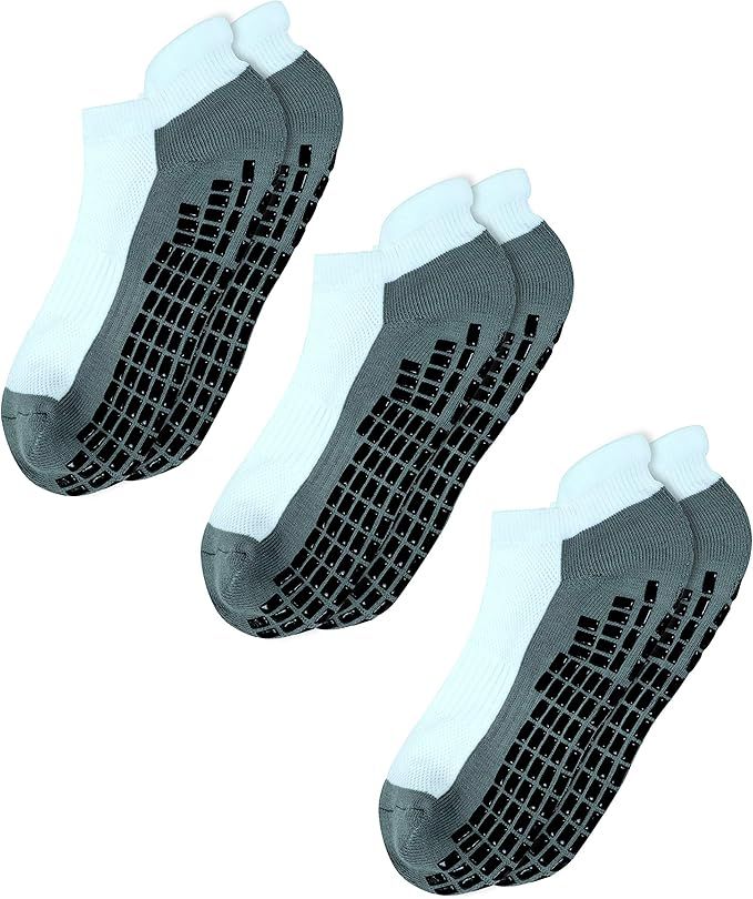 RATIVE Super Grips Anti Slip Non Skid Yoga Hospital Socks for Adults Men Women | Amazon (US)