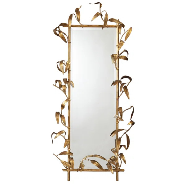 Bamboo Mirror-Antique Gold | Perigold