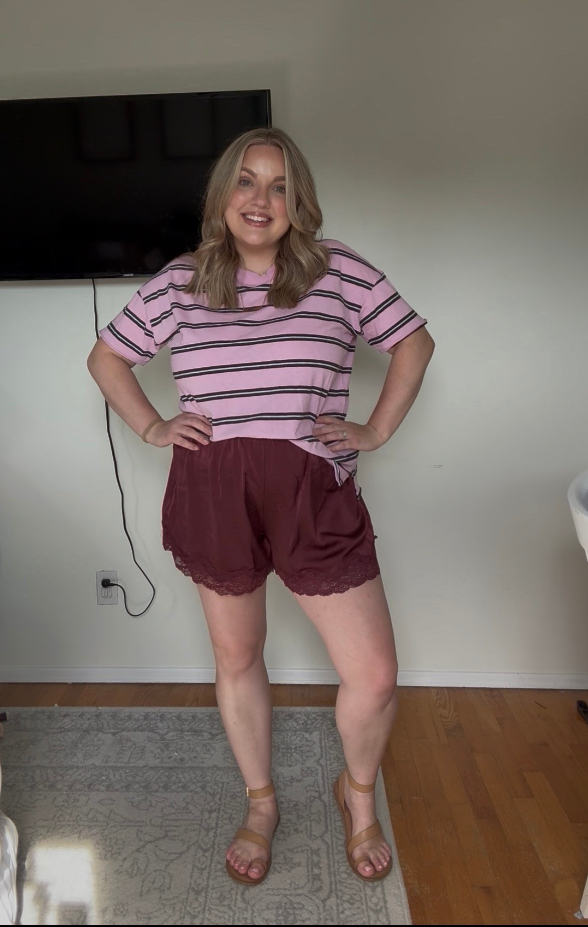I love the boxer short trend! So cute and comfortable. Easy to dress up, or down. & this oversized boyfriend t-shirt is so dang soft!

#LTKSeasonal #LTKMidsize #LTKSaleAlert