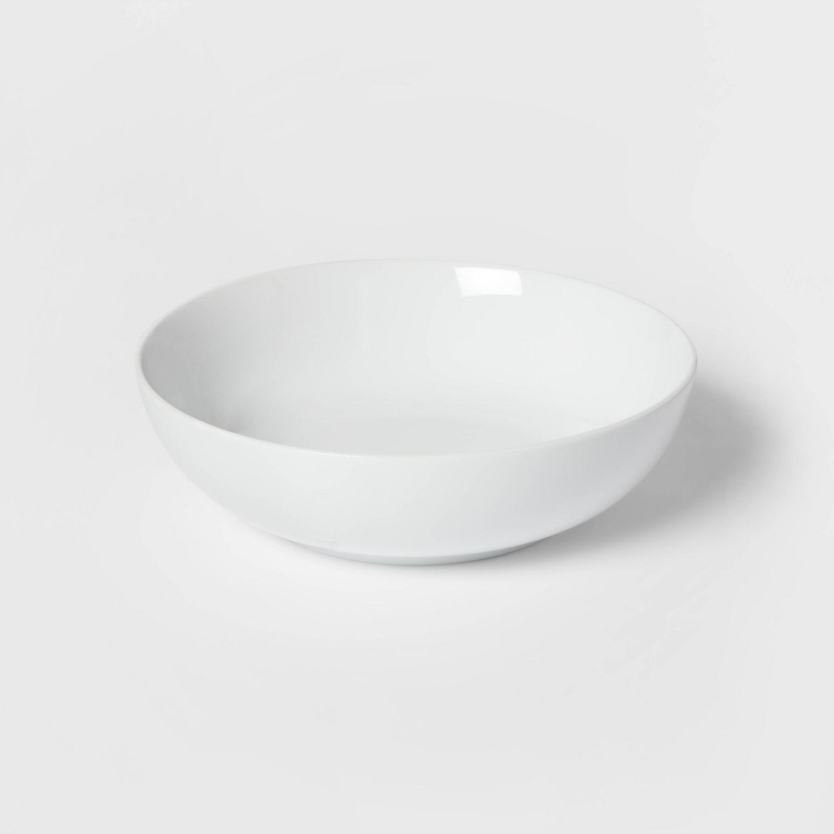136oz Porcelain Coupe Serving Bowl White - Threshold™: Large Round Glazed Dish, Microwave & Dis... | Target