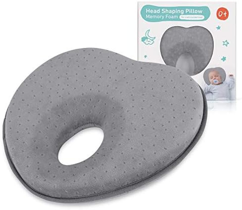 Baby Pillow for Newborn Infant(0-12months),Flat Head Prevention 3D Memory Foam Can Support Head & Ne | Amazon (US)