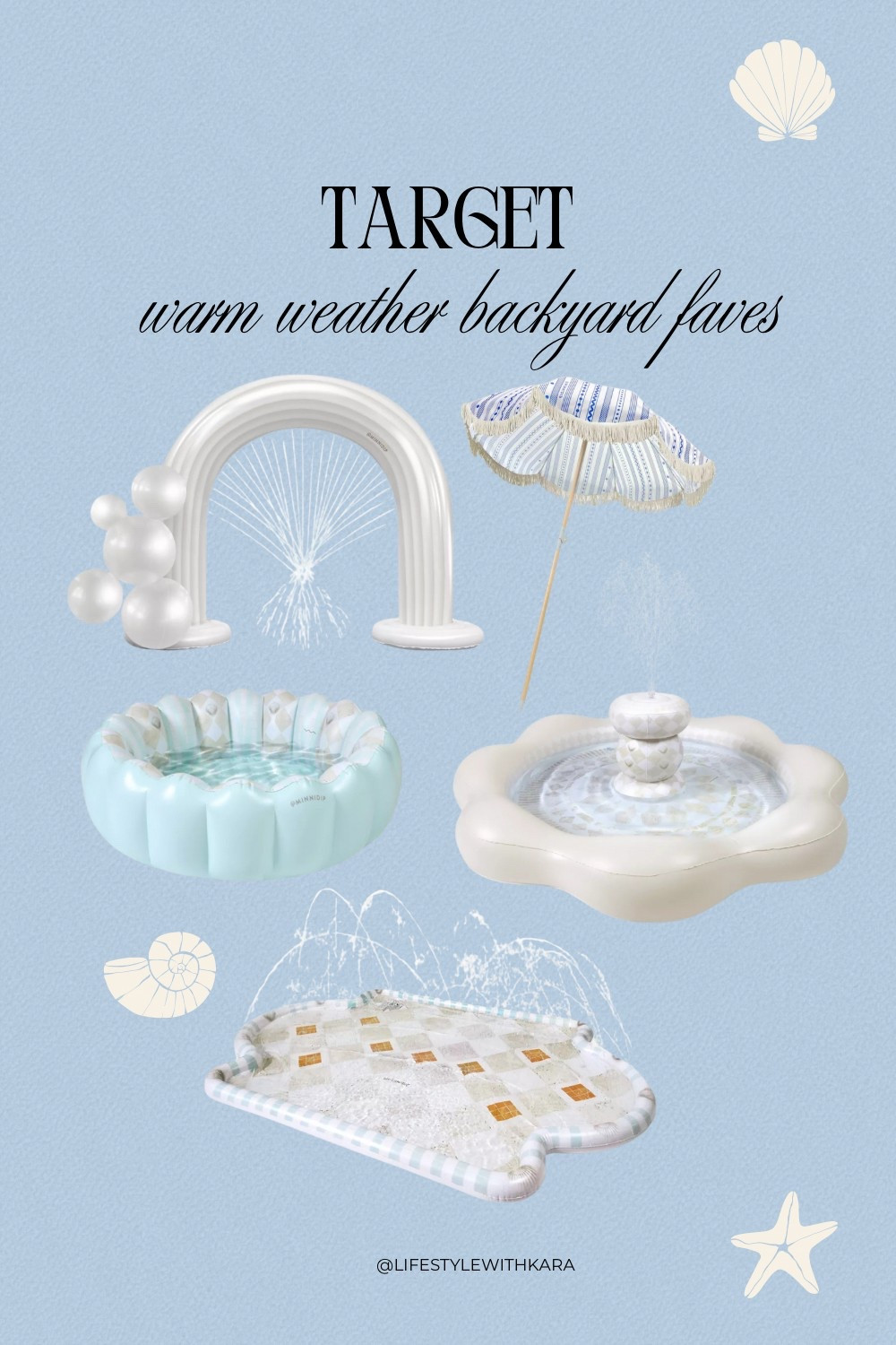 We LOVE and use our mini dip pool/splash pad all the time - the most aesthetic backyard play toys for an amazing price 🎯🐚🩵

#LTKSwim #LTKSeasonal #LTKKids