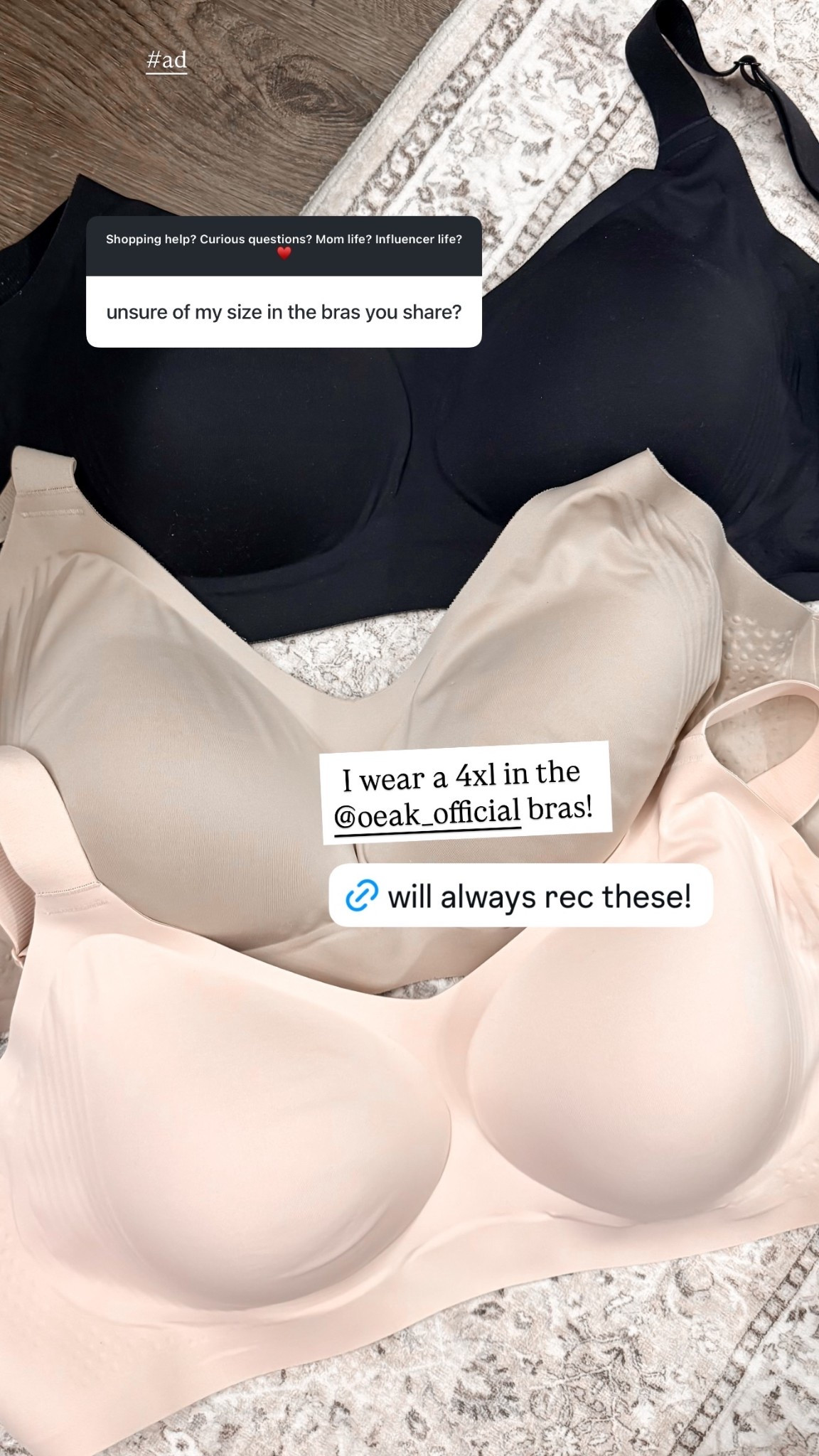 I wear a 4xl in the @oeak_official bras!  #ad

#LTKPlusSize #LTKSaleAlert #LTKgrwm