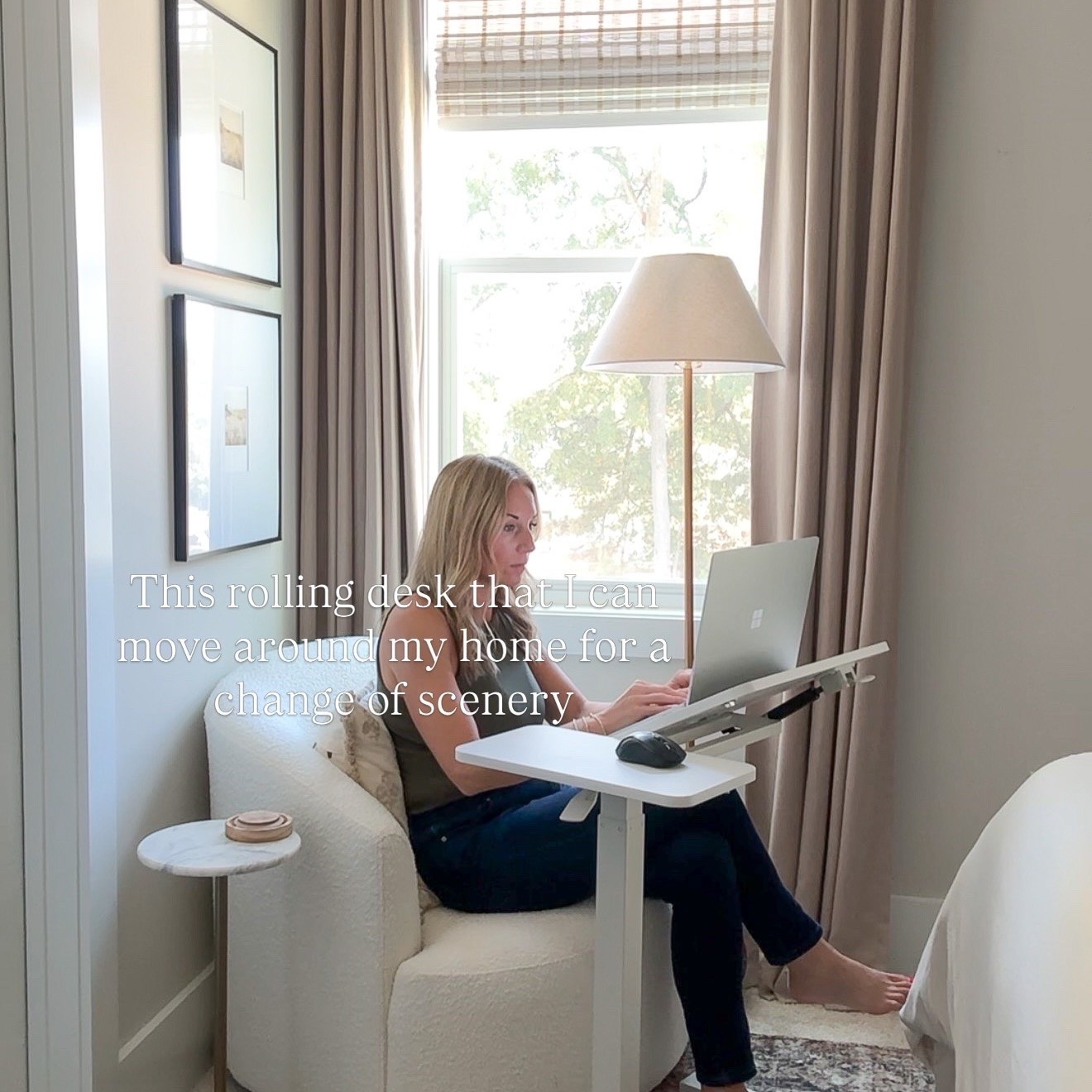Rolling desk, adjustable desk, work from home, home hack, wfh life, cozy corner

#LTKHome #LTKselfcare #LTKmomlife