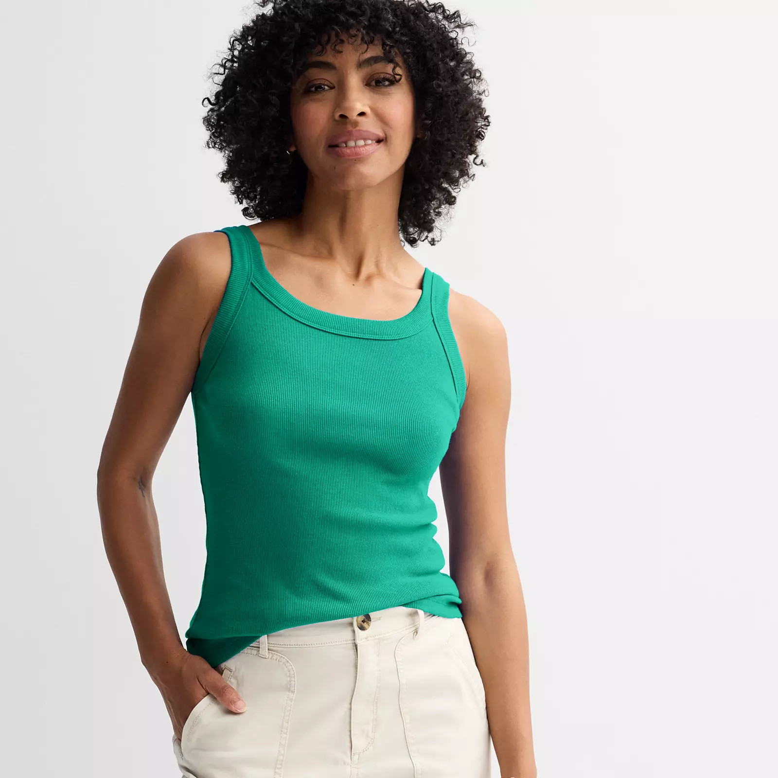 Women's Sonoma Goods For Life® Double Scoop Tank Top | Kohl's