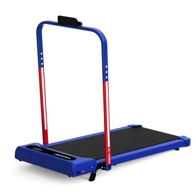 Walking Pad Treadmill with Handle Bar and Adjustable Incline, 3.8HP Portable Electric Treadmills with Wheels for Home | Wayfair North America