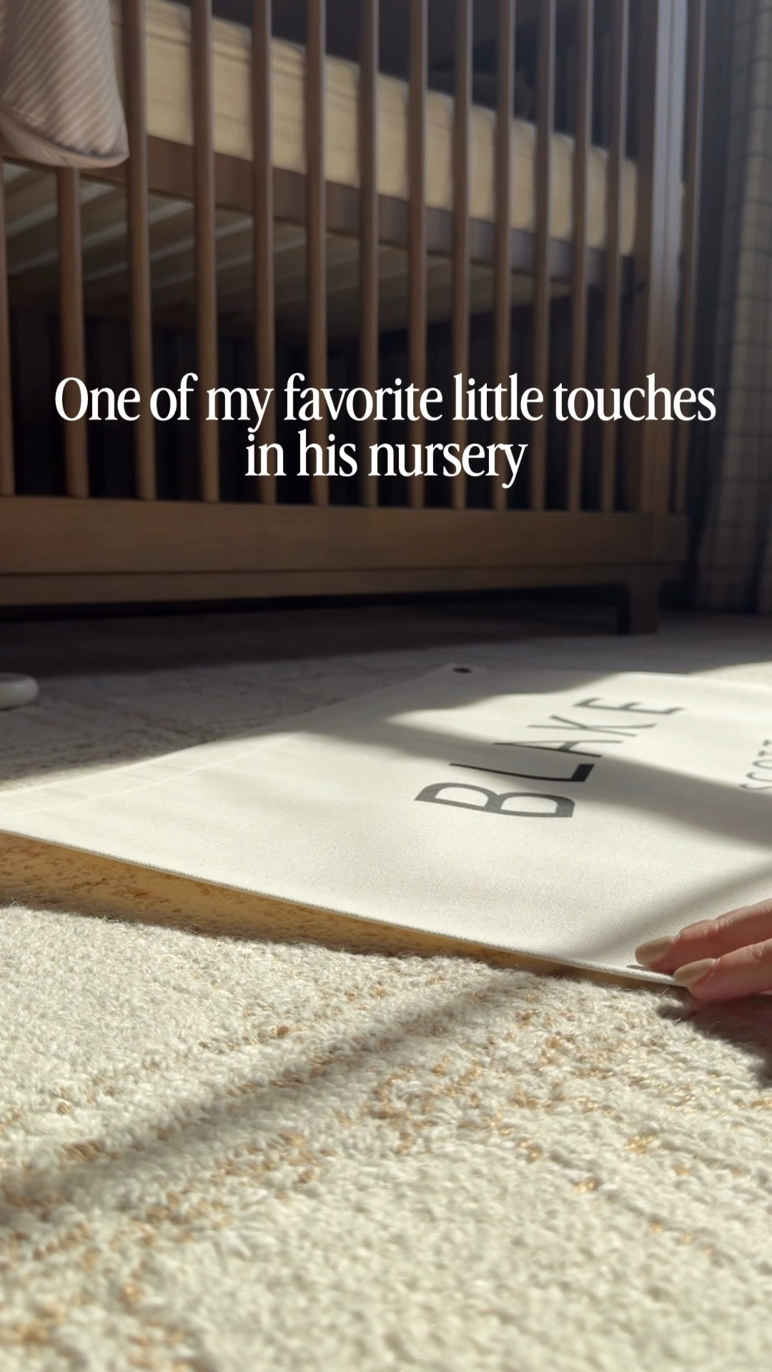 One of my favorite little touches in his nursery 🤍  

This handmade customizable canvas flag from Etsy adds the sweetest personal detail above his crib. Such a simple way to make a little one’s room feel extra special ✨

#LTKHome #LTKBaby #LTKKids