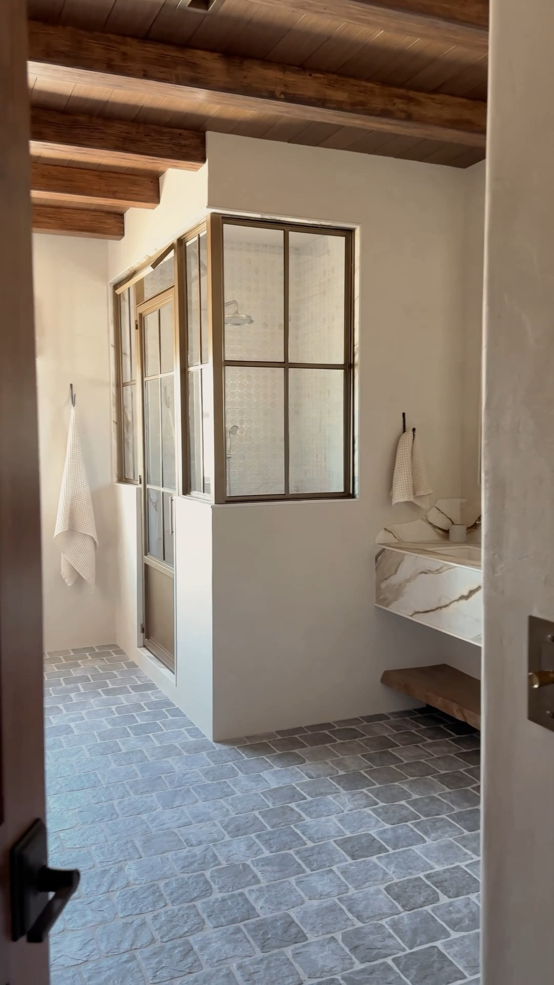 Our primary bath reveal is live on Jennasuedesign.com!

#LTKHome