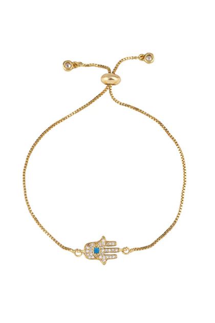 Dainty Hasma Pull & Tie Bracelet | The Styled Collection