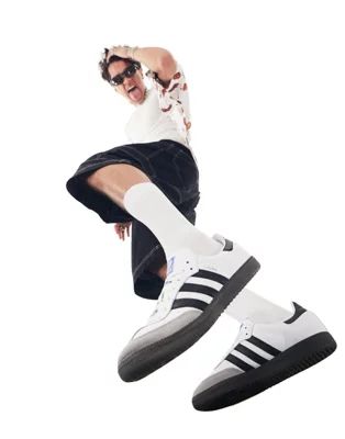 adidas Originals Samba sneakers in white and black | ASOS (Global)