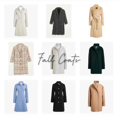 Fall Coat, Brown Coat, Blue Coat, Neutral Coat, Black Coat, Gray Coat, Green Coat, Camel Coat, Heather Gray Coat, Trench Coat