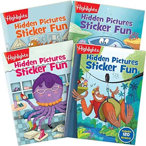 Highlights Hidden Pictures Sticker Fun 4-Book Set | Amazon (US)