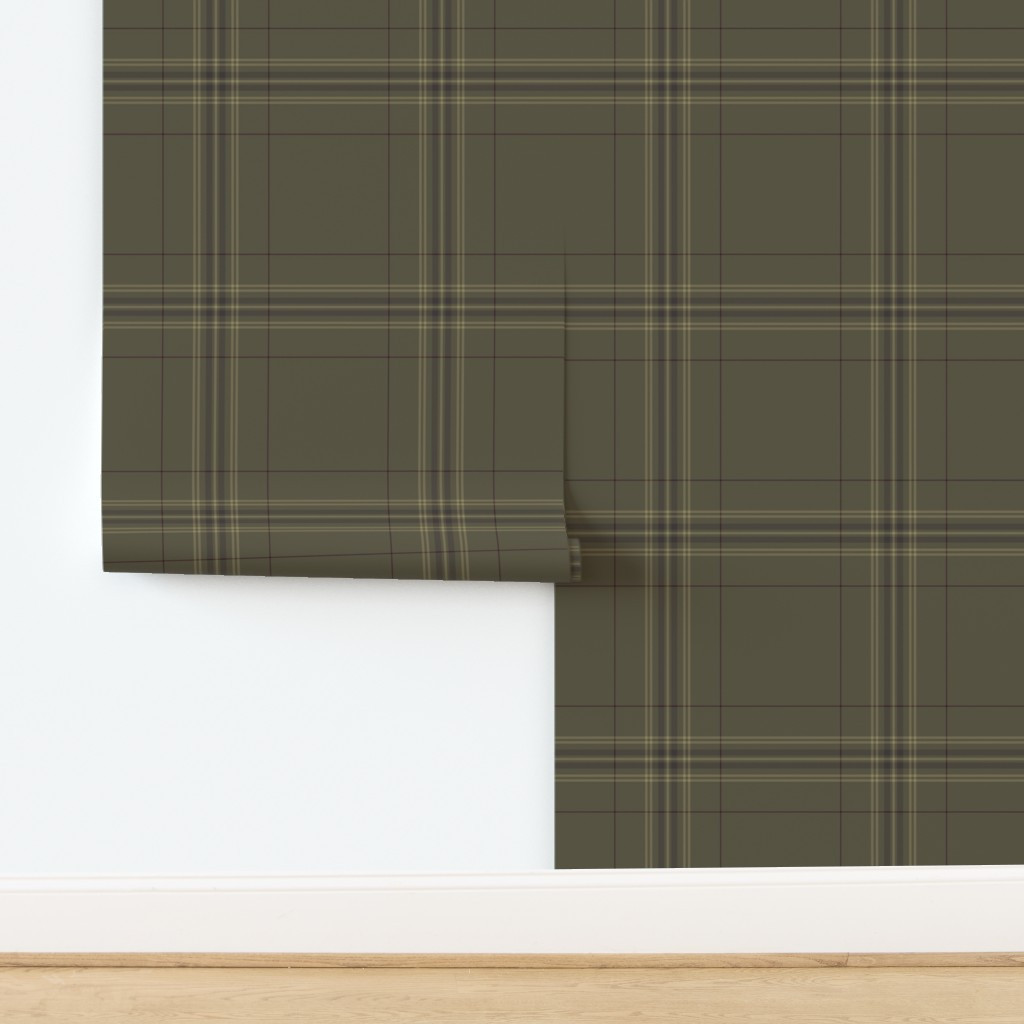 Window Pane Tartan Plaid - Taupes Wallpaper | Spoonflower | Spoonflower