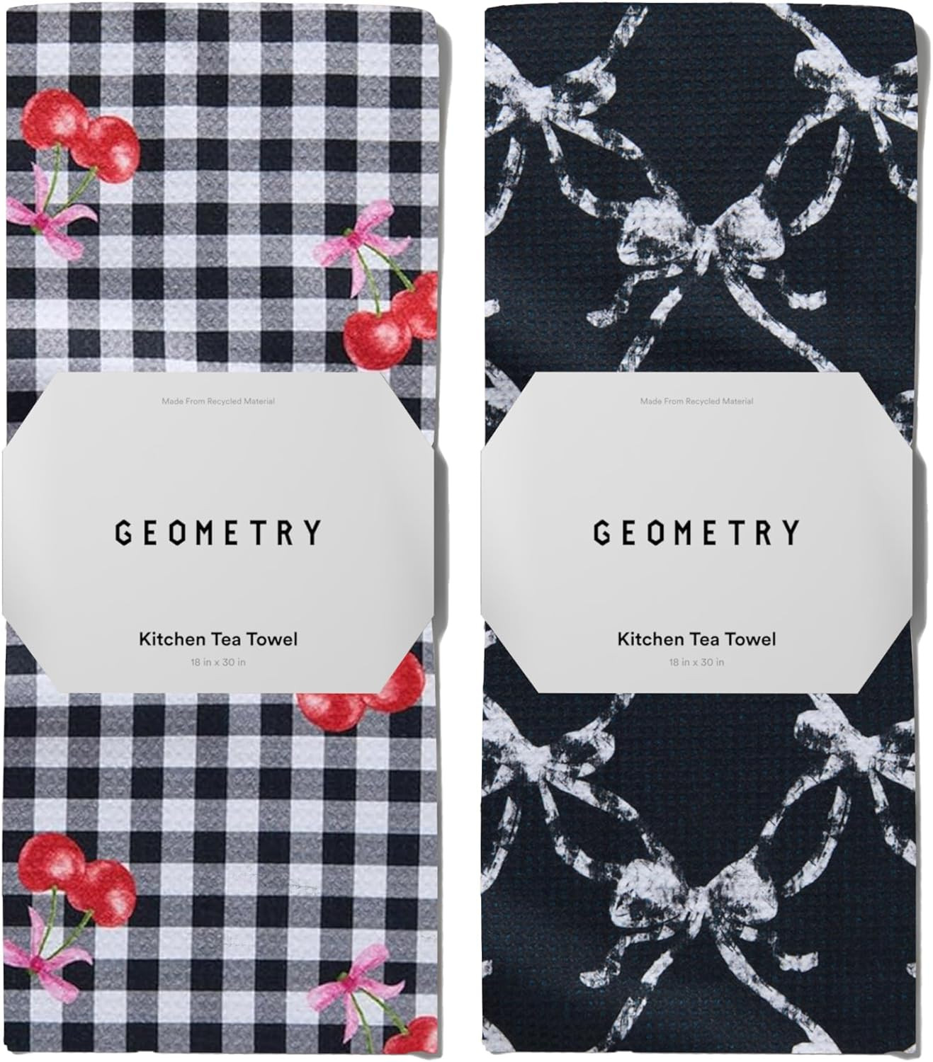 GEOMETRY Kitchen Towels - Quick Dry Microfiber Cloth Dish Towels for Kitchen Drying - Premium Qui... | Amazon (US)