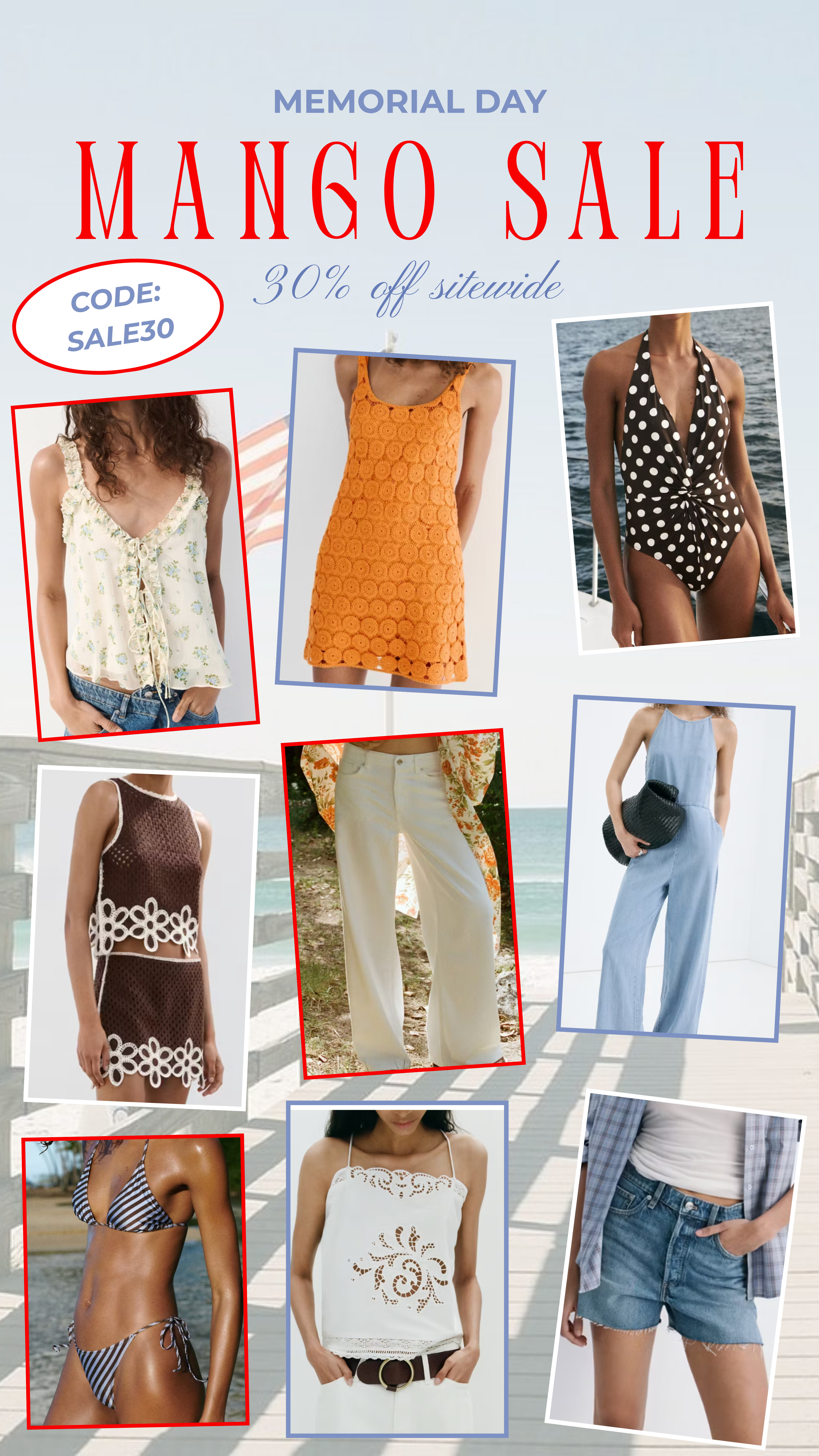 Mango got in the cutest summer arrivals and all are 30% off for Memorial Day!!! 

 #LTKootd #LTKU #LTKSaleAlert