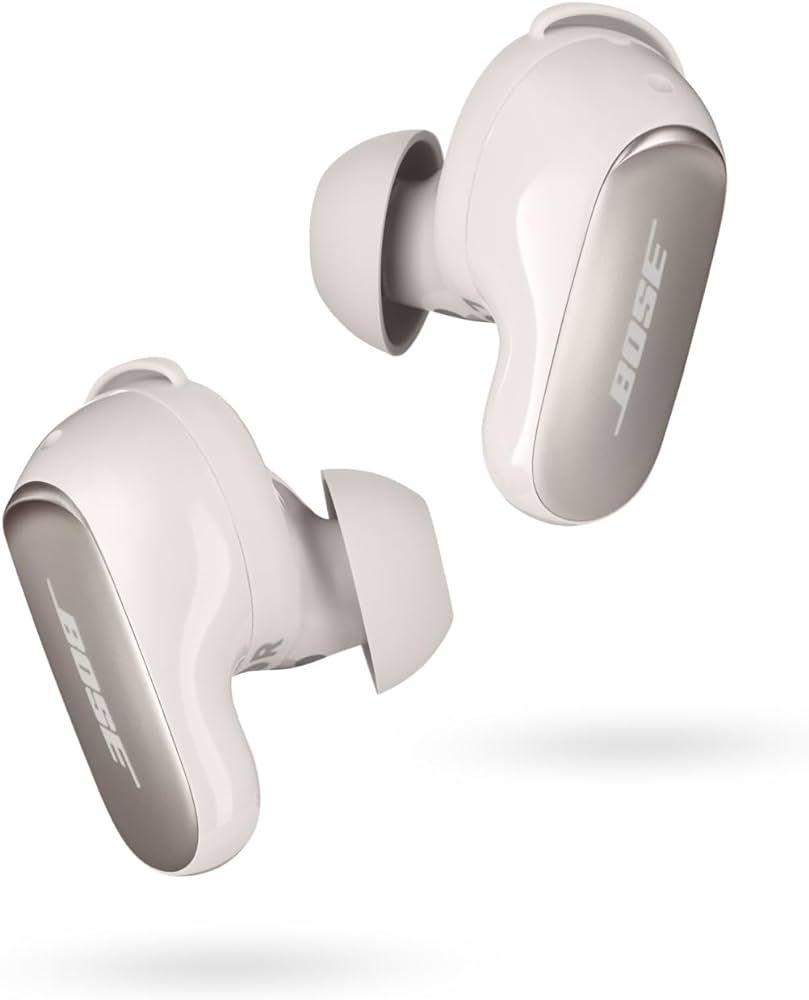 Bose NEW QuietComfort Ultra Wireless Noise Cancelling Earbuds, Bluetooth Noise Cancelling Earbuds with Spatial Audio and World-Class Noise Cancellation, White Smoke | Amazon (US)