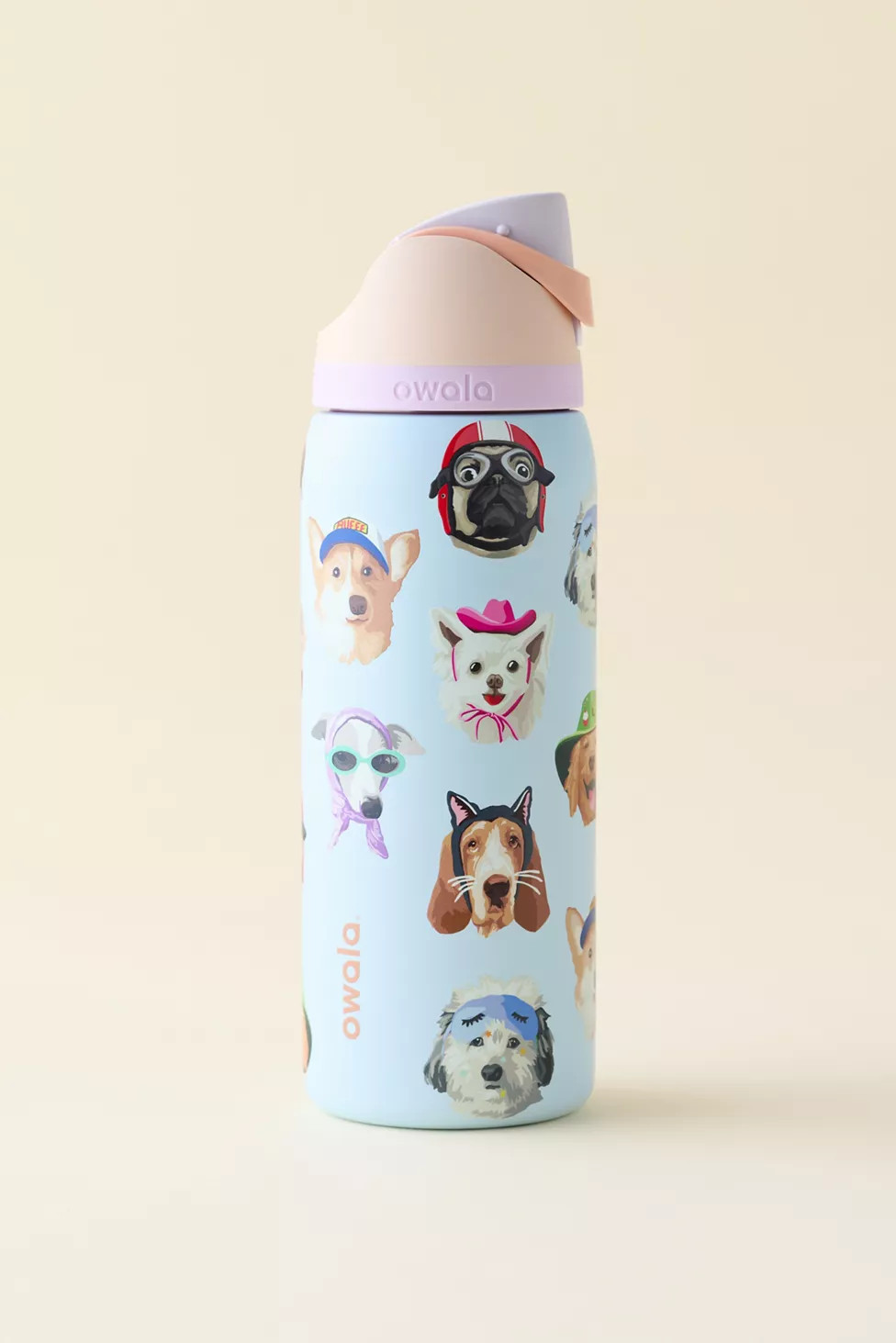 Owala UO Exclusive Dog Collage FreeSip 32 oz Water Bottle | Urban Outfitters (US and RoW)