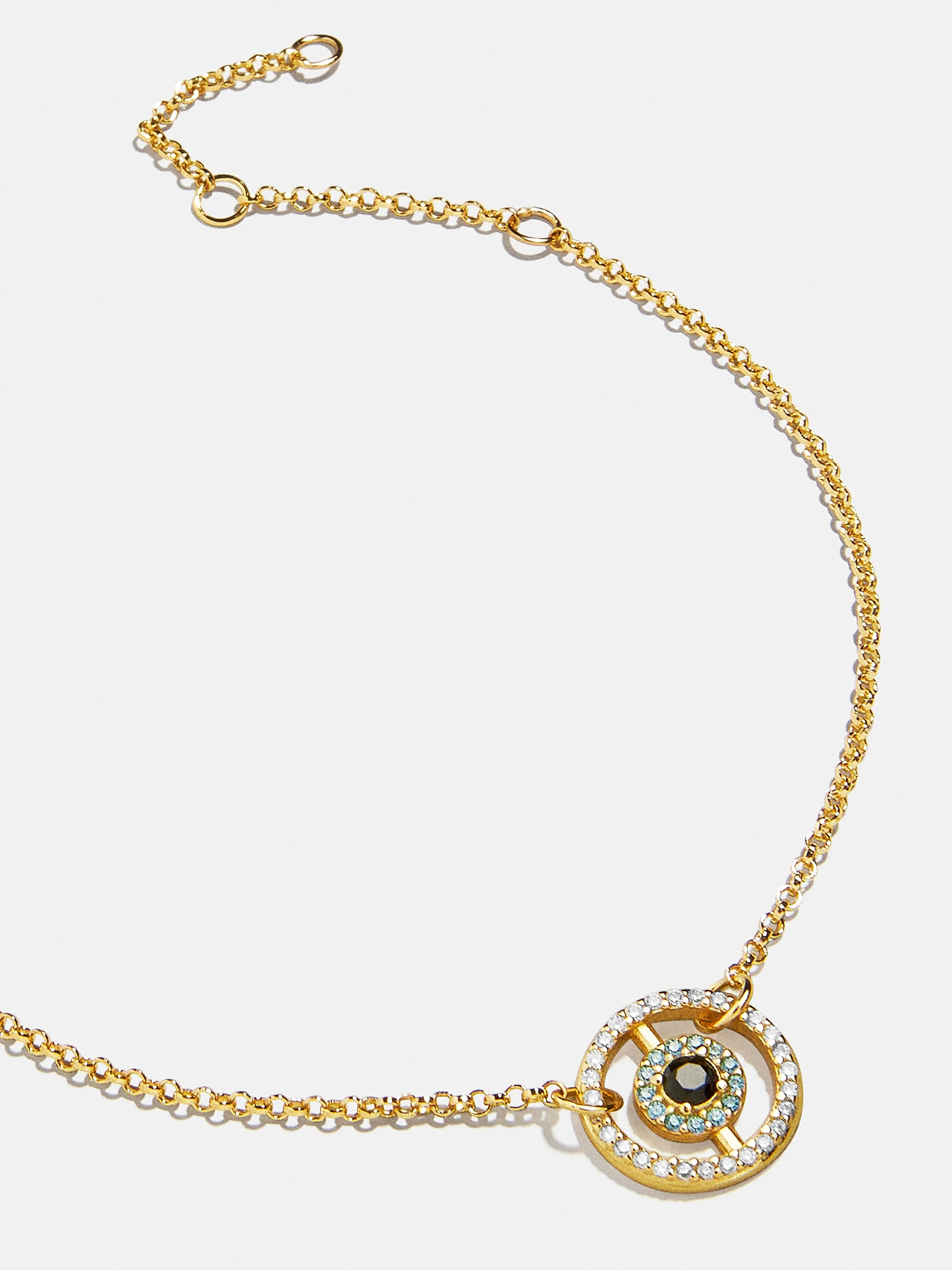 Sabrina 18K Gold Motif Bracelet - Evil Eye | BaubleBar