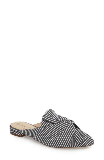 Women's Sole Society Pear Knotted Mule, Size 5 M - Black | Nordstrom