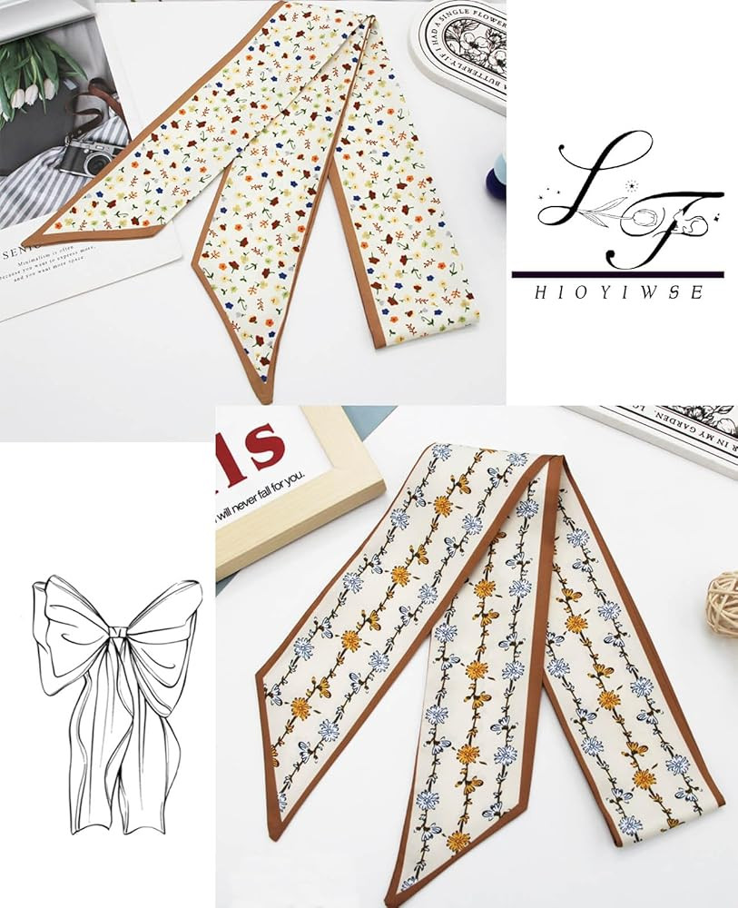 Purse Scarf Handbags For Women Skinny Hair Neck Accessories Scarves With Bag Scarfs Handle Fashio... | Amazon (US)