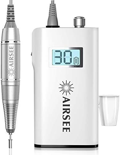 AIRSEE Rechargeable 30000RPM Electric Nail Drill Professional Portable E File Machine for Acrylic... | Amazon (US)