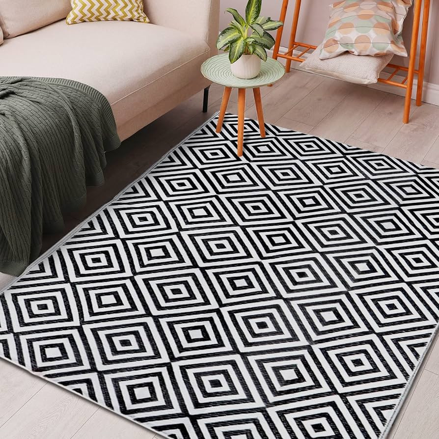 Reversible Mats, Outdoor Patio Rugs, Plastic Straw, Modern Area Rug, Floor Mat, RV, Patio, Backya... | Amazon (US)