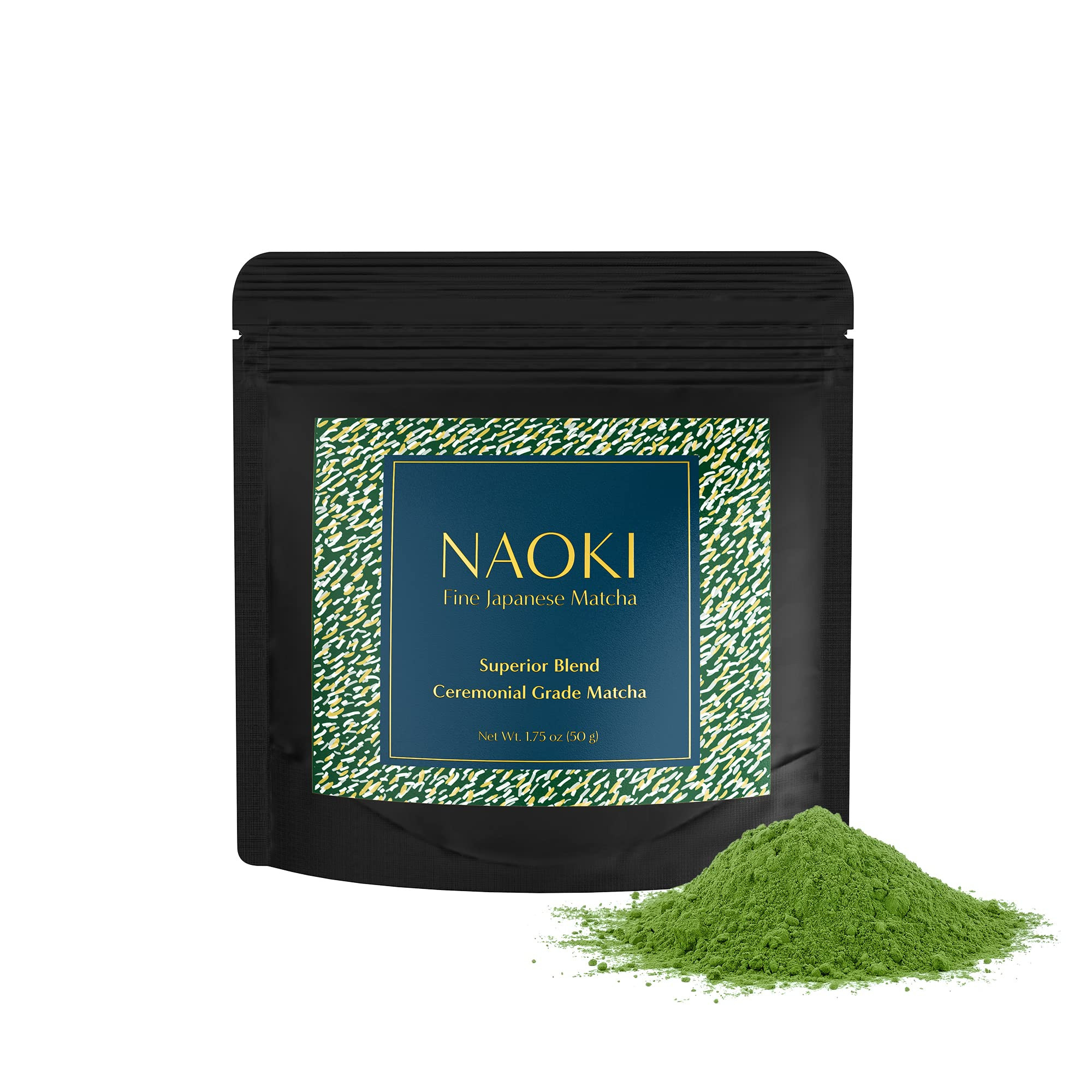 Naoki Matcha Superior Ceremonial Blend – Authentic Japanese First Harvest Ceremonial Grade Matcha Green Tea Powder from Uji, Kyoto (50g / 1.75oz) | Amazon (US)