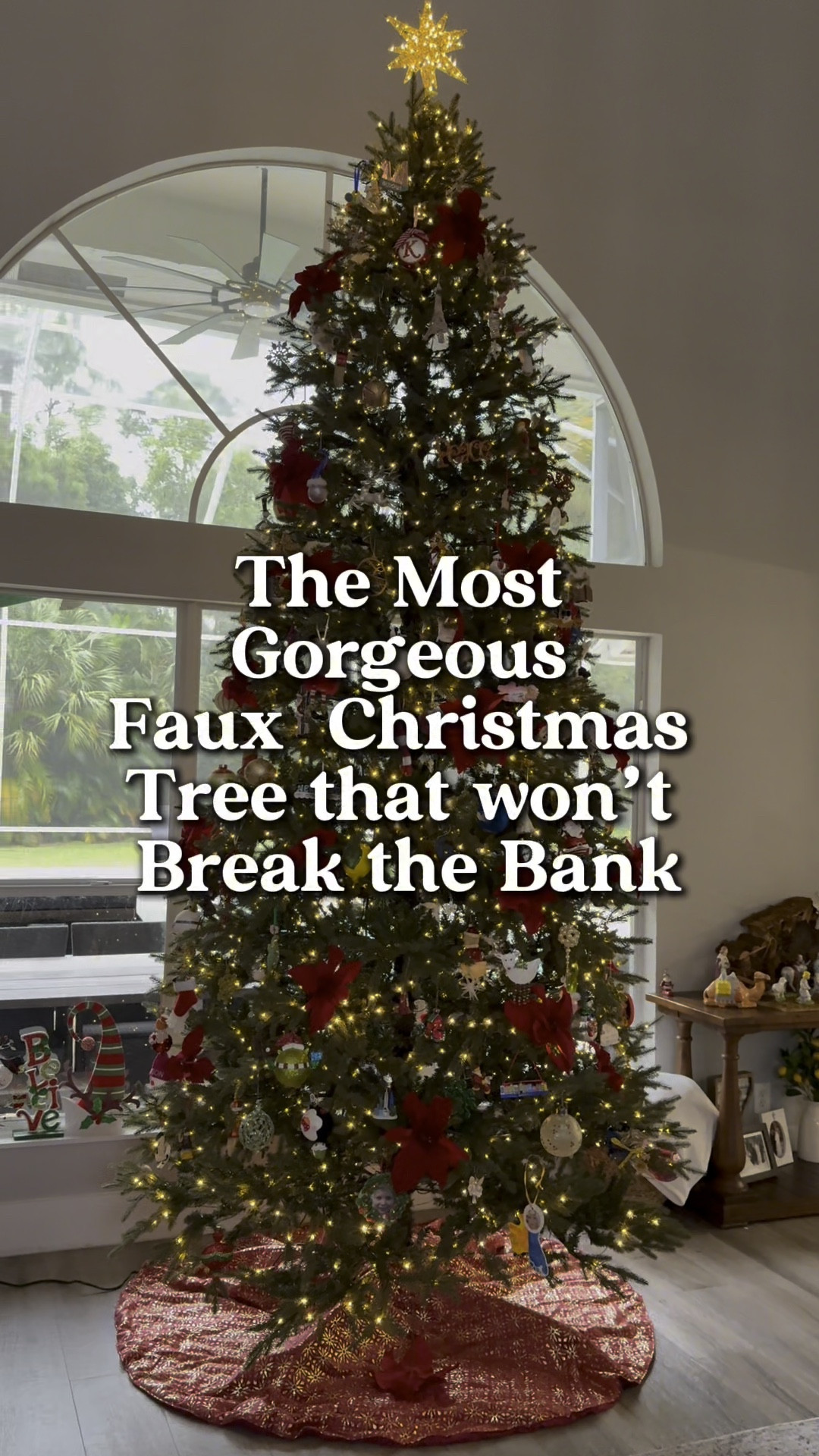 Best Christmas Decor!

The most stunning Christmas decor decision I ever made! 

I use to drag my family from tree lot to lot and make them search of a real tree and to be honest, I was the only one that loved it! This 12 foot faux tree is gorgeous, didn’t cost a fortune and is easy to set up and take down! This is my third year with it and, while it does require a little fluffing each year, I am so happy that I switched to a faux tree. 

I have zoomed in to show you the branch details. Please feel free to ask me any questions if you have them. It’s also available in 7.5 ft and 9 ft  

#LTKHome #LTKHoliday #LTKSeasonal