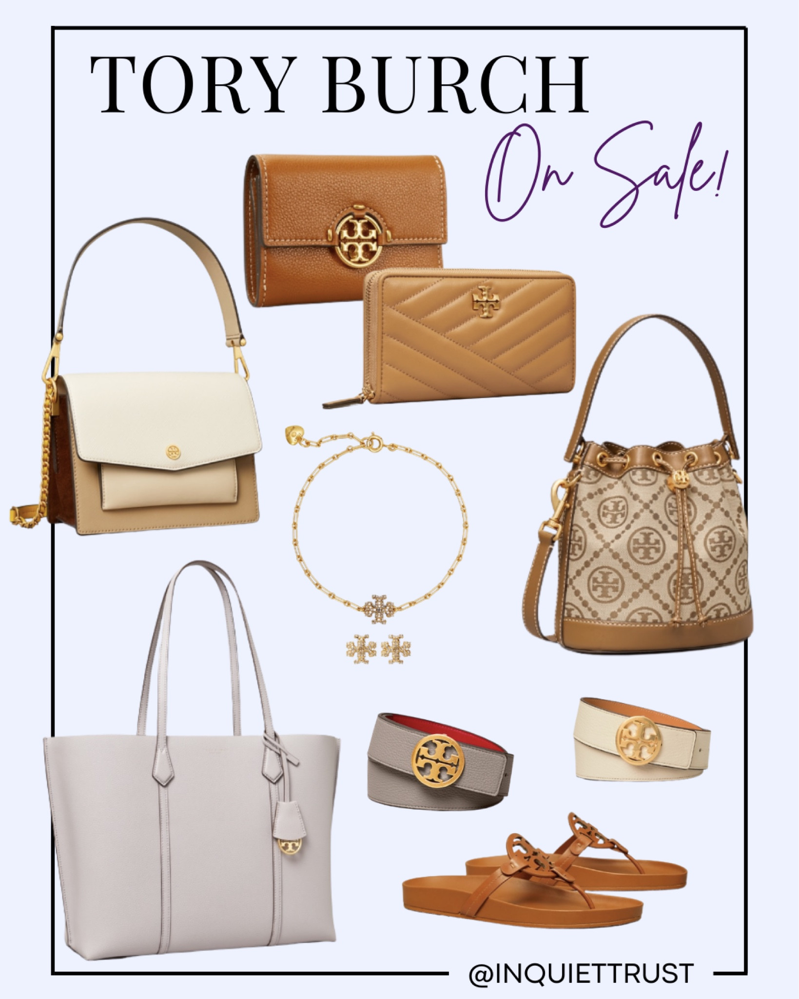 SALE ALERT, LADIES! Our favorite Tory Burch products are on SALE! Prices for their wallets, handbags, bucket bags, tote bags, belts, their iconic flat sandals, and even their accessories are all marked down!

Tory Burch finds, Tory Burch faves, Tory Burch Sale, small wallets, big wallets, crossbody bags, Tory Burch necklace, Tory Burch earrings, office bags, casual bags, women’s bags, gift ideas for women, Tory Burch Miller leather thong sandals, thong sandals

#LTKitbag #LTKstyletip #LTKsalealert