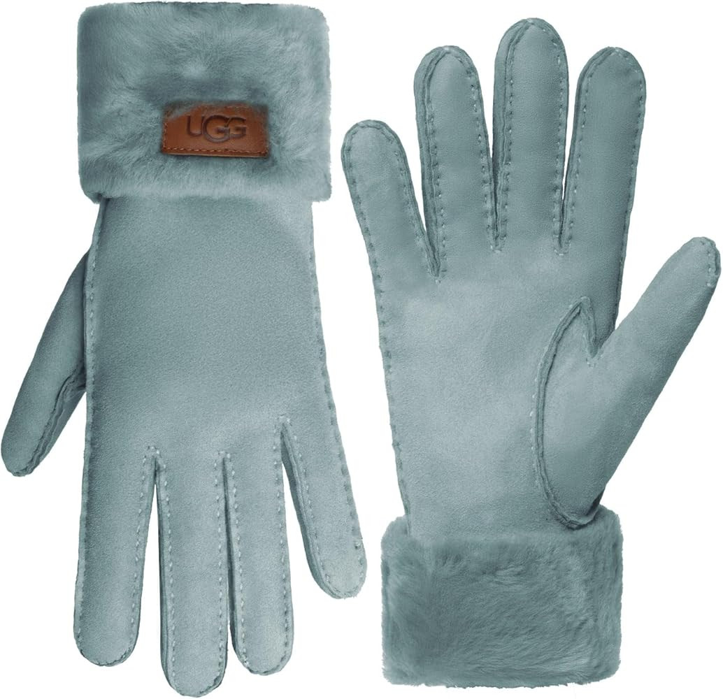 UGG womens Turn Cuff Water Resistant Sheepskin Gloves | Amazon (US)