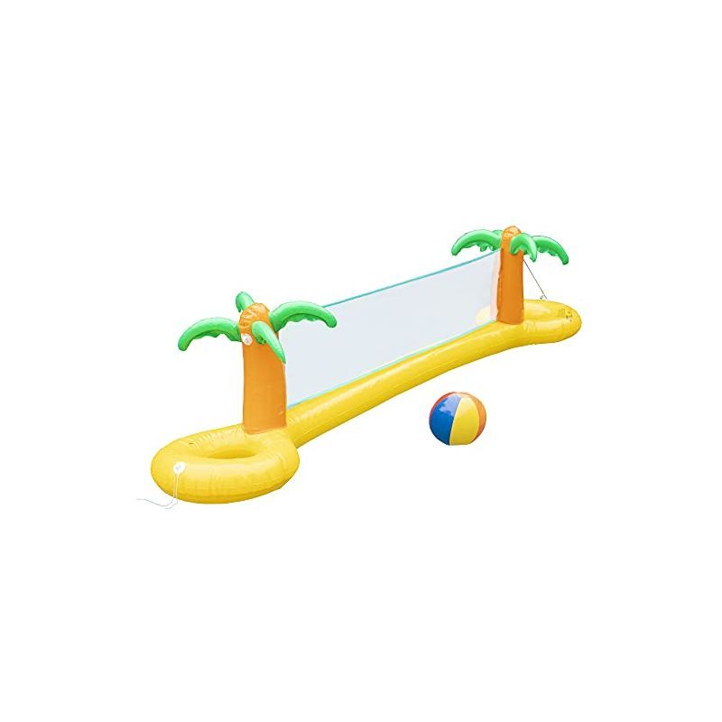 SCS Direct Giant Inflatable Palm Tree Volleyball Net Set w/ Ball - 12 ft Long - Fun Swimming Pool... | Target