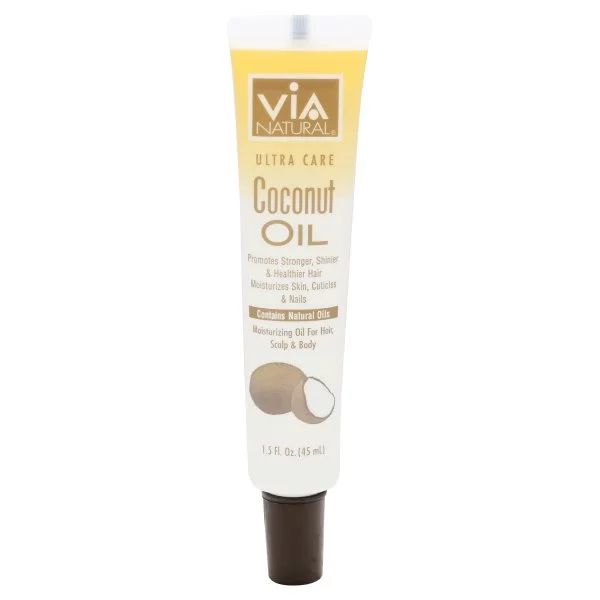 Via Natural Ultra Care Moisturizing Coconut oil for Hair, Scalp & Body Treatment, 1.5 fl oz, Trav... | Walmart (US)