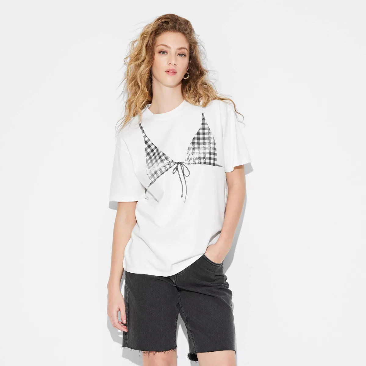 Women's Oversized Short Sleeve Round Neck T-Shirt - Wild Fable™ White | Target