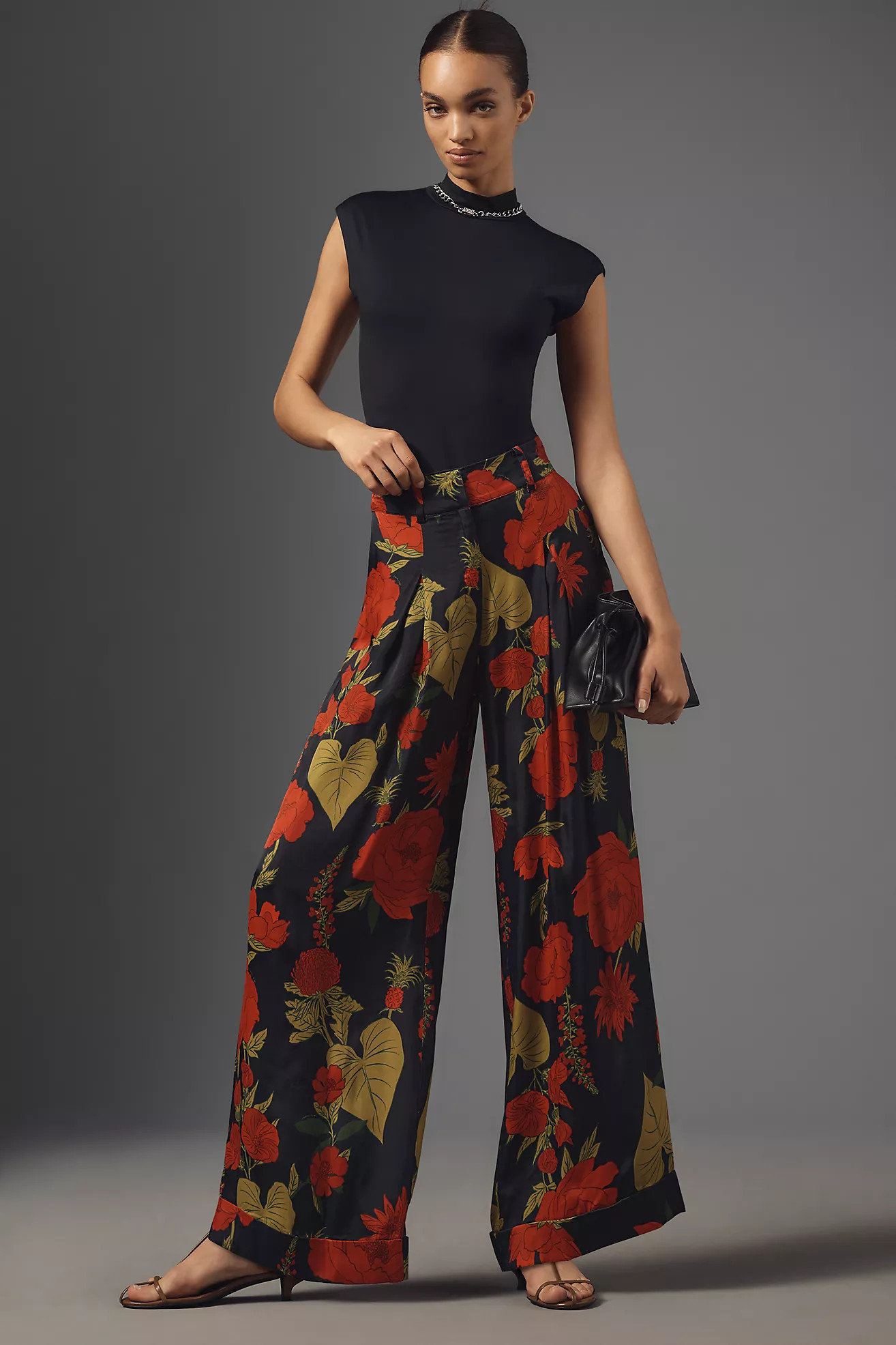 Farm Rio x Anthropologie Wide-Leg Printed Trousers | Anthropologie (US)