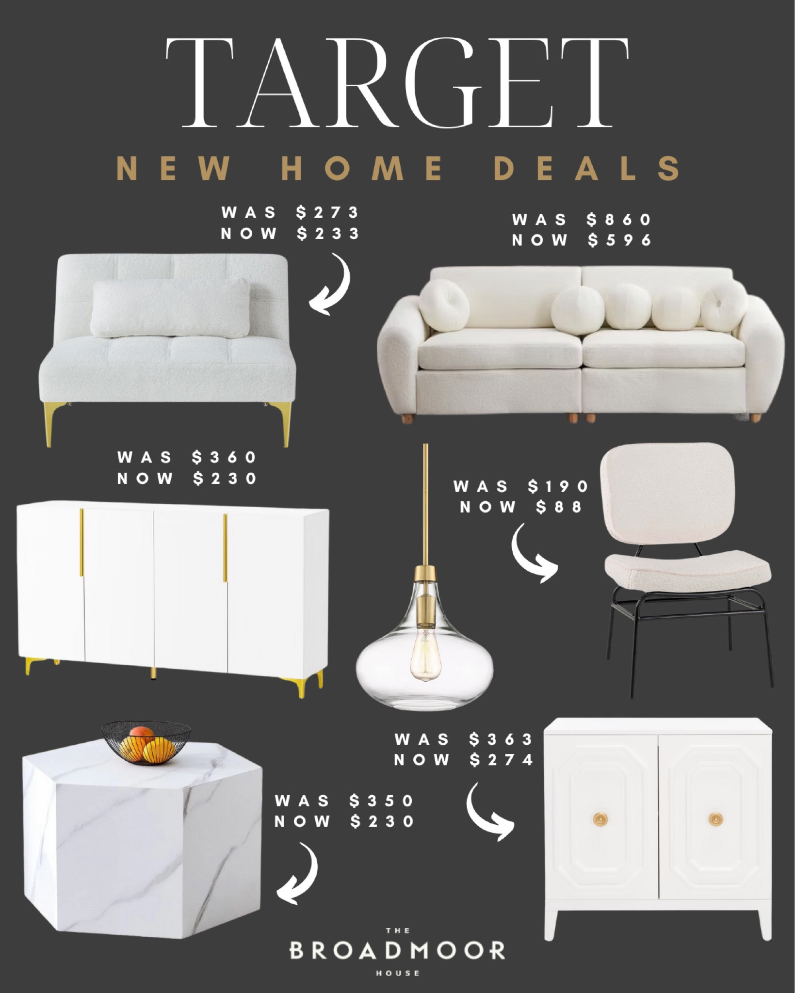 Target home, Target deals, Target sale, Target furniture, white and gold home, white furniture, modern home, modern furniture

#LTKStyleTip #LTKHome #LTKSaleAlert