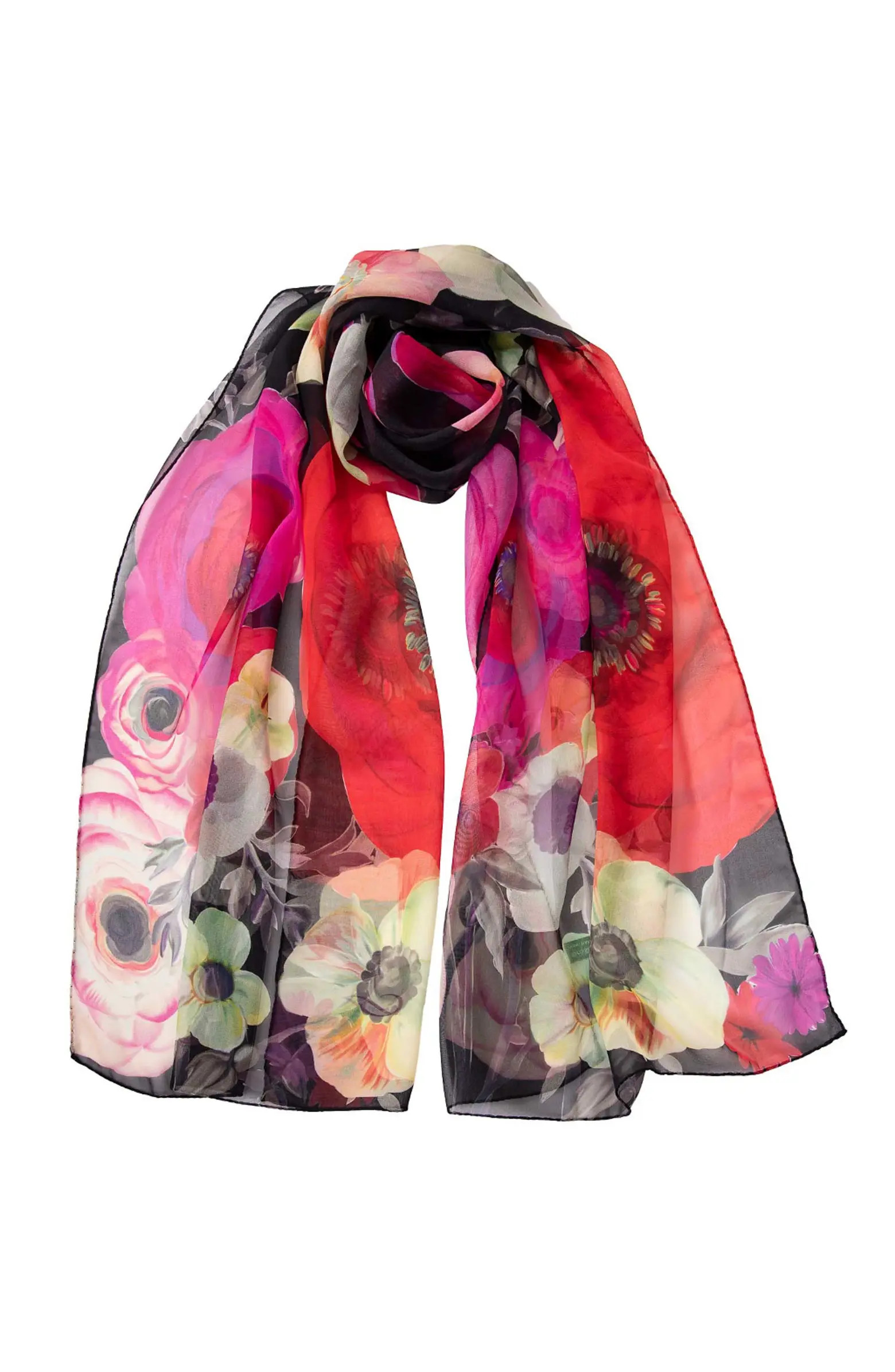 Campo de' Fiori - Long Sheer Silk Scarf for Women | Nordstrom