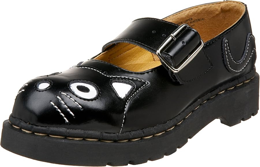 T.U.K. Shoes Brogue Kitty Mary Janes Black | Amazon (US)