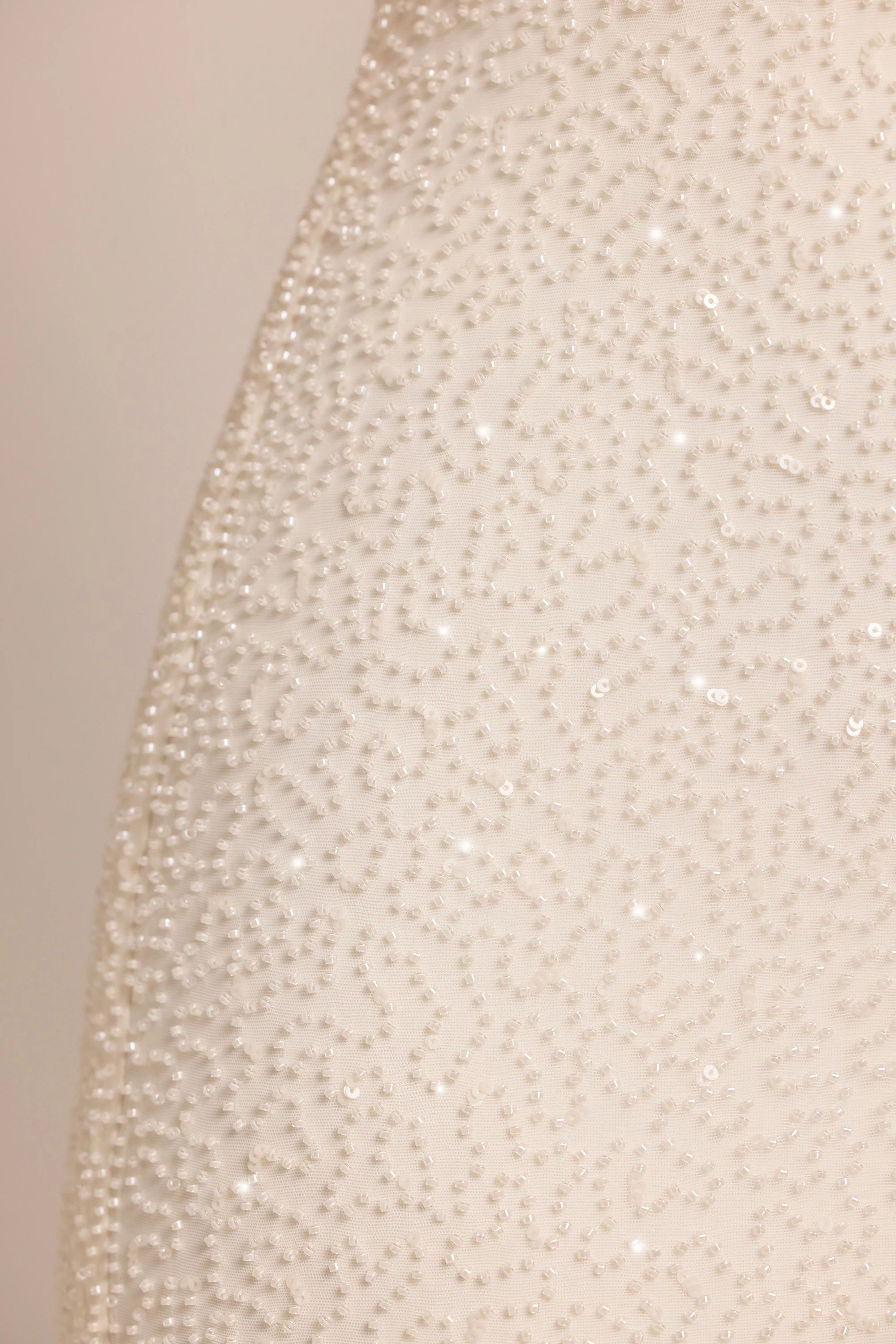 Embellished Square Neck Mini Dress in White | Oh Polly