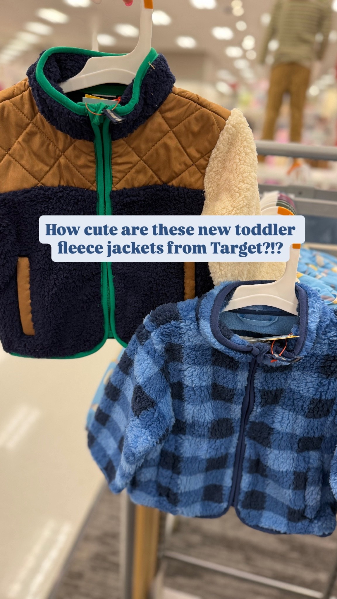 Target always brings in toddler fleece styles in fall, how cute are this year’s styles! The cute ones typically sell out!