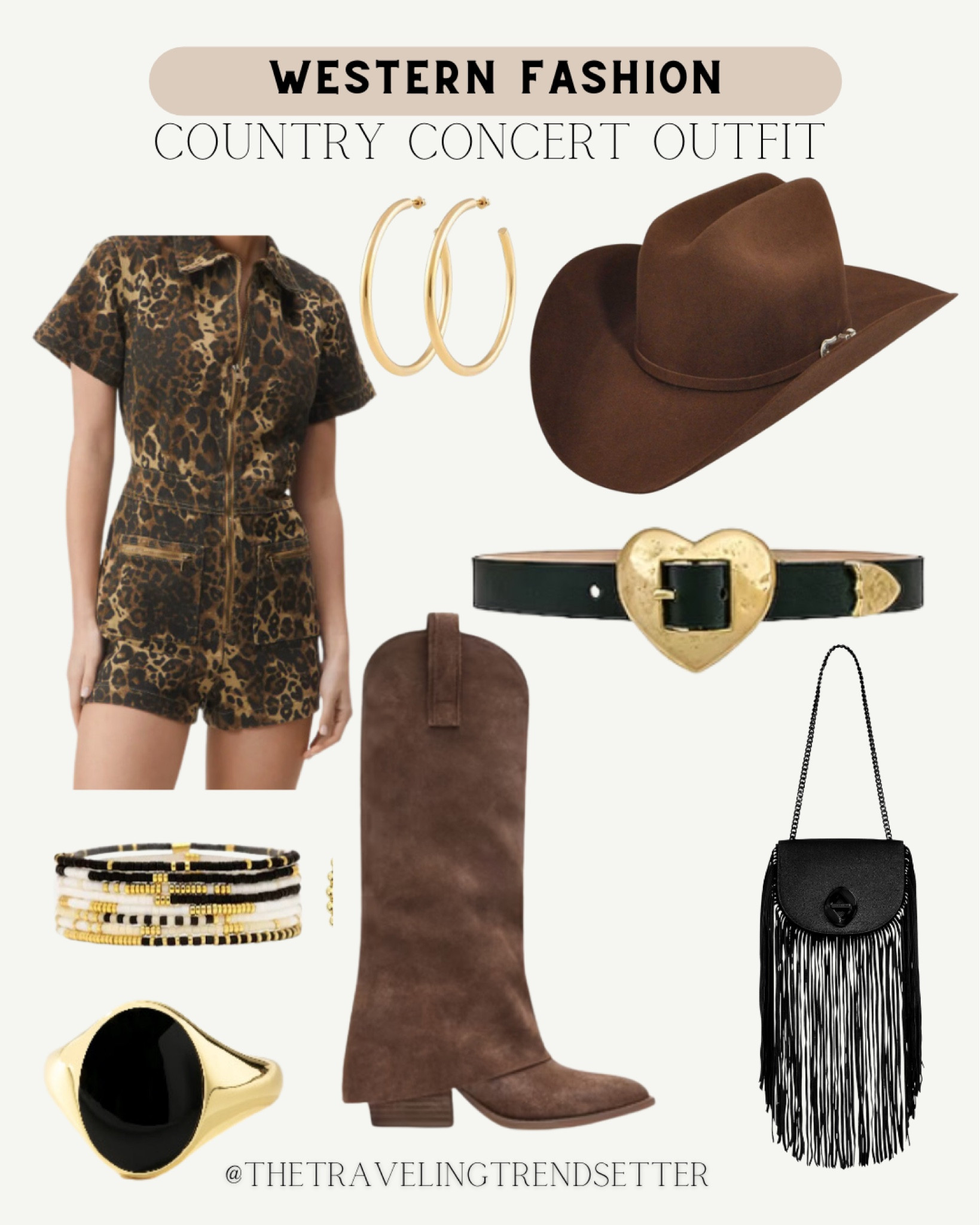 Western fashion country concert outfit idea - cheetah is the trend of fall - rodeo outfit / cowgirl - western - gold and black belt - fringe - cowboy cowgirl boots cowgirl hat fall western fashion inspired outfit ideas 

#LTKFindsUnder50 #LTKSeasonal #LTKStyleTip