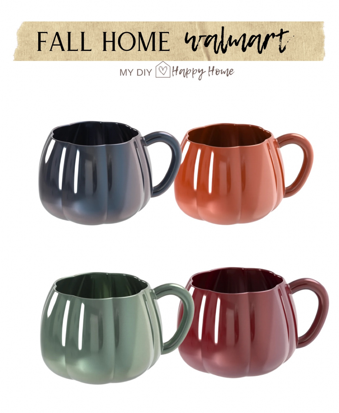 Beautiful pumpkin mugs -perfect for fall
Set of 4

#LTKSeasonal #LTKHome #LTKFindsUnder50