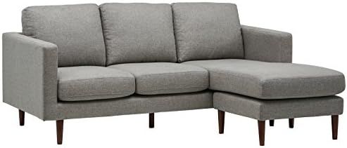 Amazon Brand – Rivet Revolve Modern Upholstered Sofa with Reversible Sectional Chaise, 80"W, Gr... | Amazon (US)