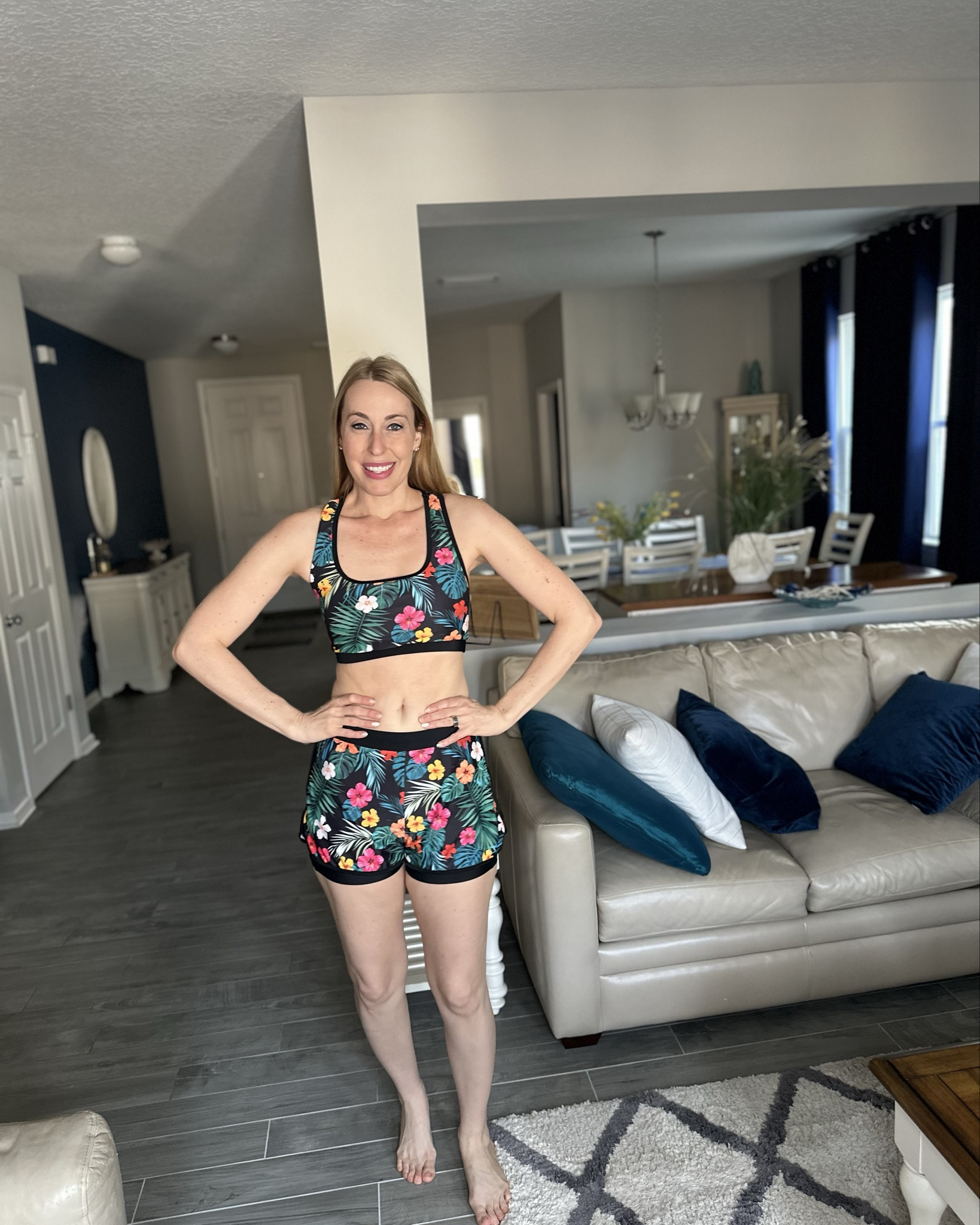 3 piece tropical swim set
💞 I love this swimsuit - it can be used for swimming but the top and bottom also make a great workout set providing a lot of support so you can go running on the beach or play beach volleyball in it 
💞 wearing size small, fits true to size and I am 5’10”

#LTKSwim #LTKFindsUnder50 #LTKStyleTip