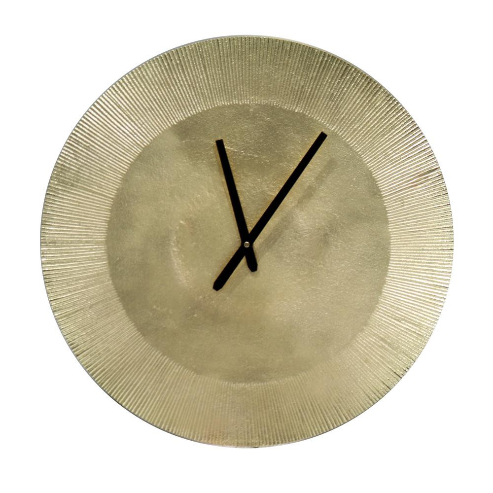 Shanah Antique Brass Accent Wall Clock | The Home Depot
