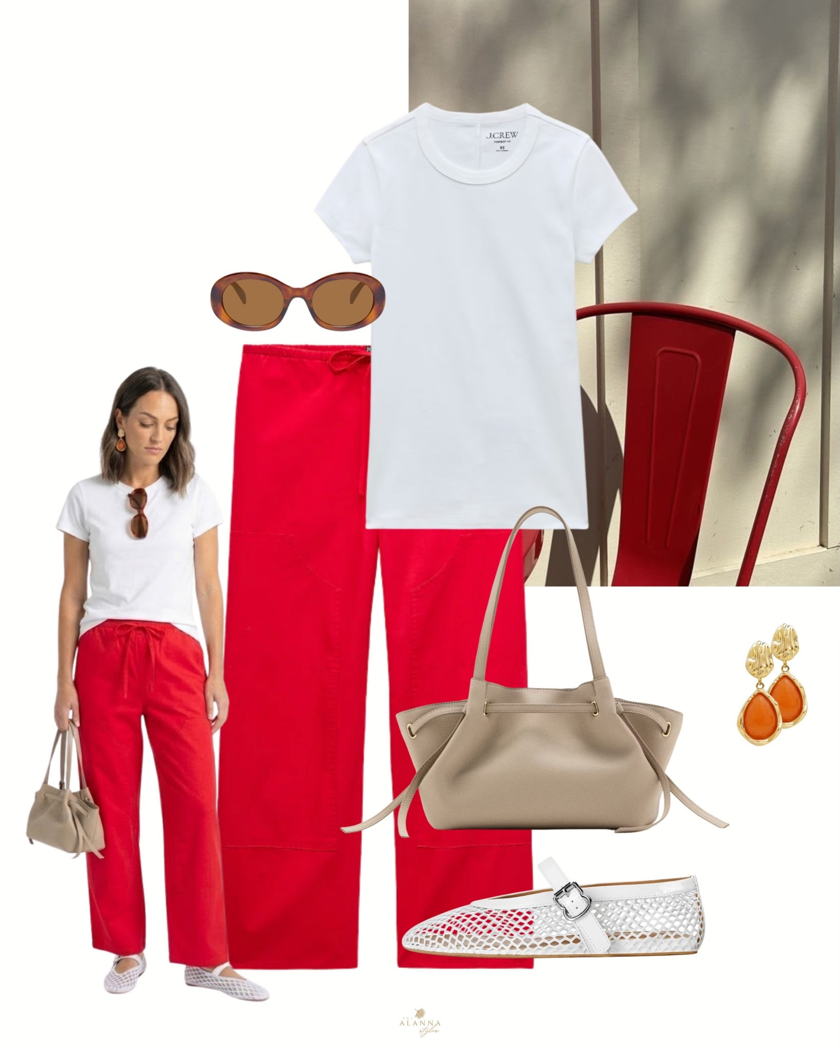 the pop of red. ❤️‍🔥 i am obsessed with these red linen pants for spring. they pair so perfectly with a crisp white tee and mesh ballet flats for a look that’s bold but still polished. the perfect weekend outfit for when you want to stand out! 🥨✨

#LTKootd