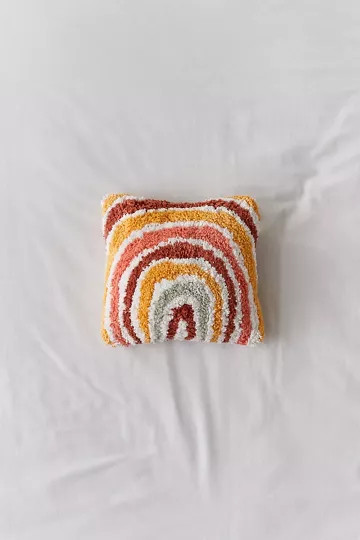 Rainbow Tufted Mini Throw Pillow | Urban Outfitters (US and RoW)
