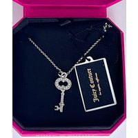 Nwt Juicy Couture Key Wish Silver Necklace | 116Kn1 | Etsy (US)